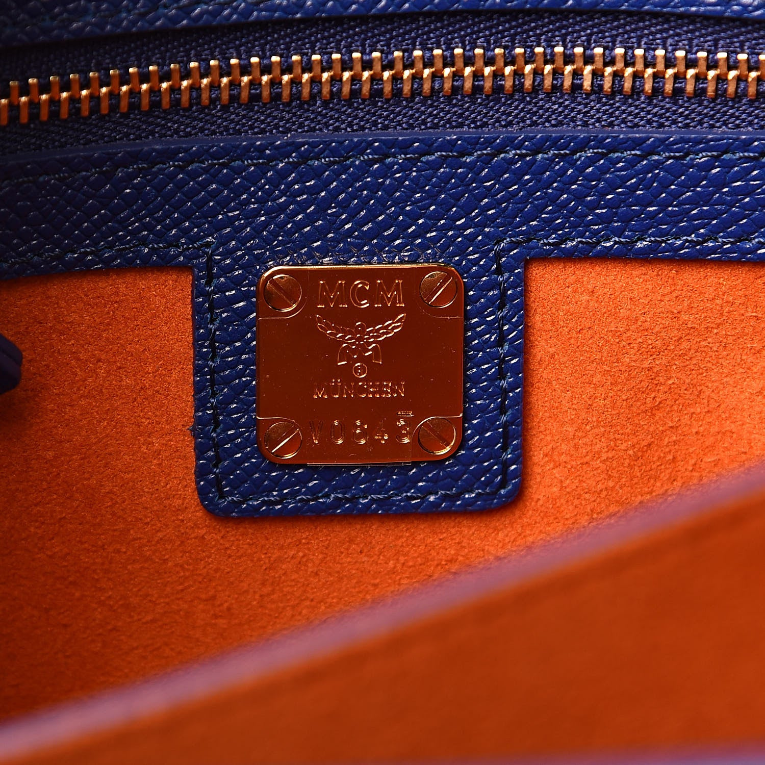 MCM Park Avenue Calfskin Small Patricia Crossbody Bag Blue 6 of 8