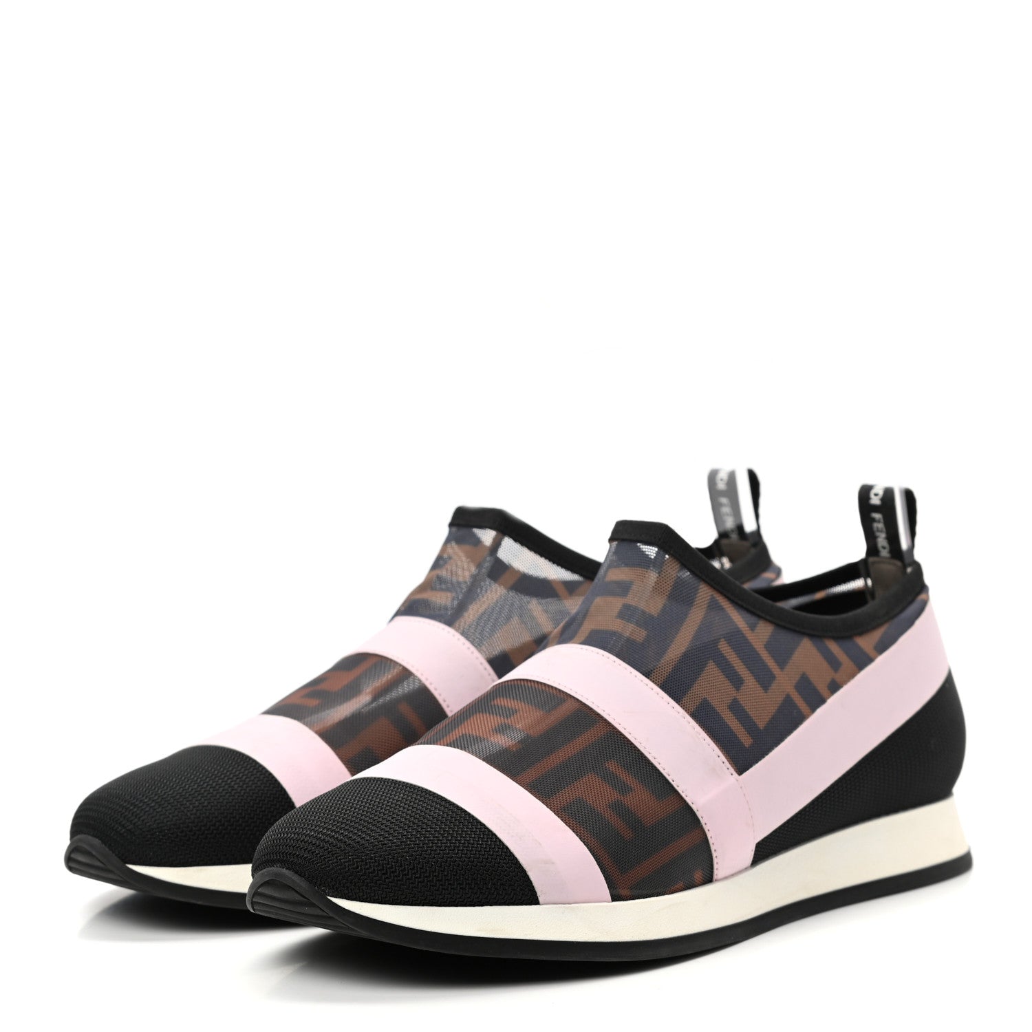 Fendi Technical Mesh FF Sneakers 39 Tobacco Pink 3 of 8