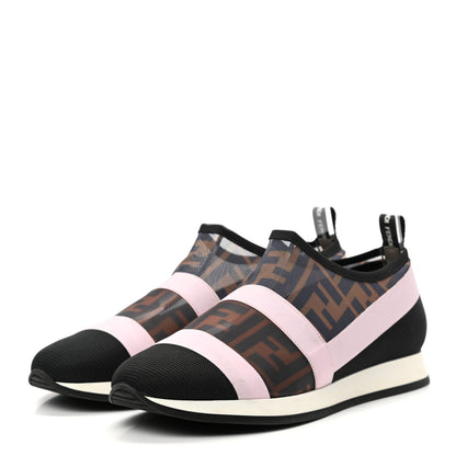 Fendi Technical Mesh FF Sneakers 39 Tobacco Pink 3 of 8