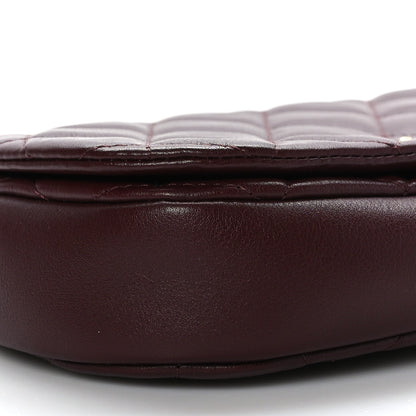Chanel Calfskin Quilted Coco Mail Clutch With Chain Burgundy 9 of 10