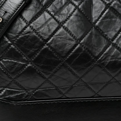 Chanel Aged Calfskin Quilted Medium Gabrielle Hobo Black 8 of 12