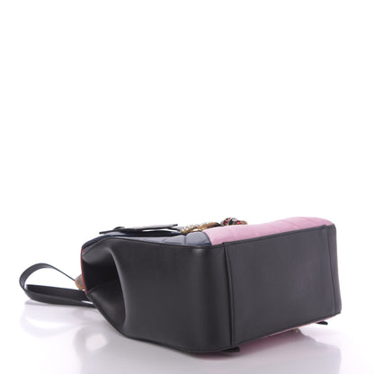 Gucci Calfskin Bamboo Trapuntata Queen Margaret Backpack Blue Agata Hibiscus Red Mystic White Sugar Pink 3 of 11