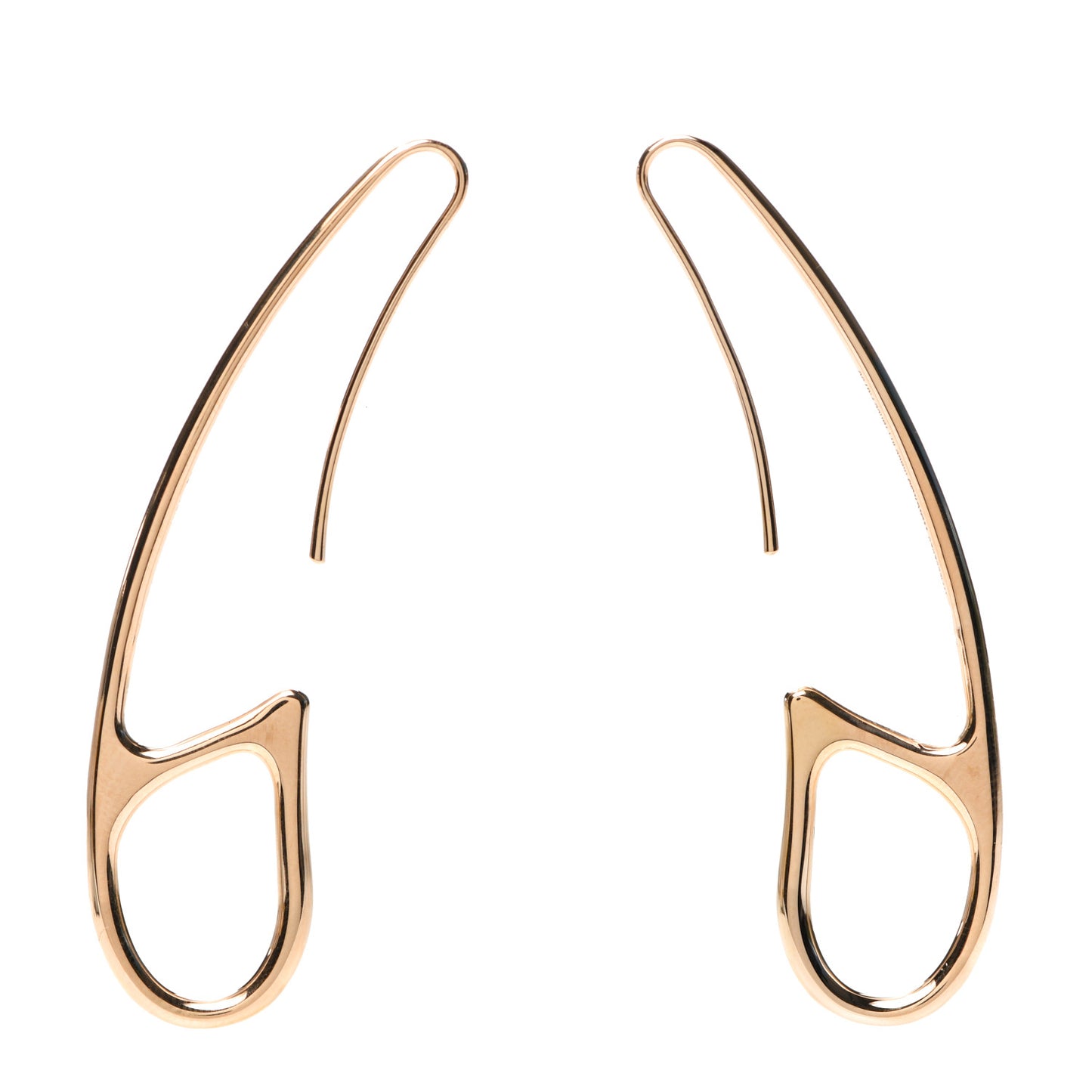 18K Rose Gold Chaine D'Ancre Punk Earrings