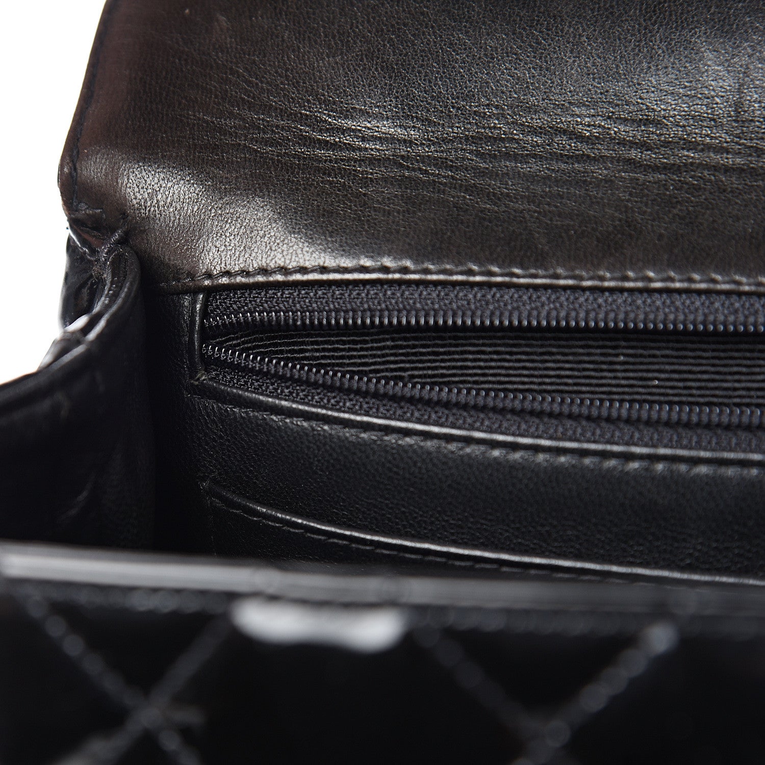 Chanel Patent Quilted Jumbo Kelly Flap Black 12 of 15