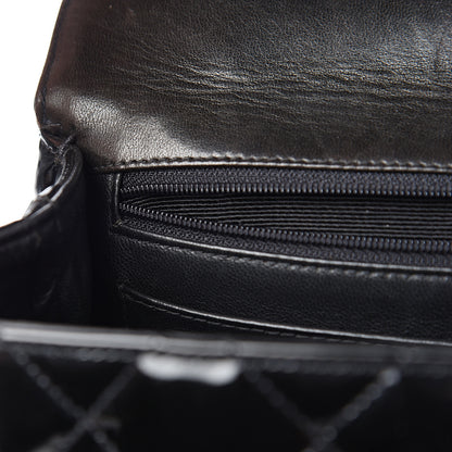 Chanel Patent Quilted Jumbo Kelly Flap Black 12 of 15