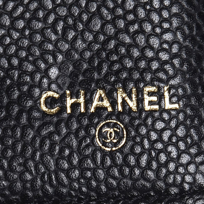 Chanel Caviar Quilted Flap Wallet Black 6 of 8