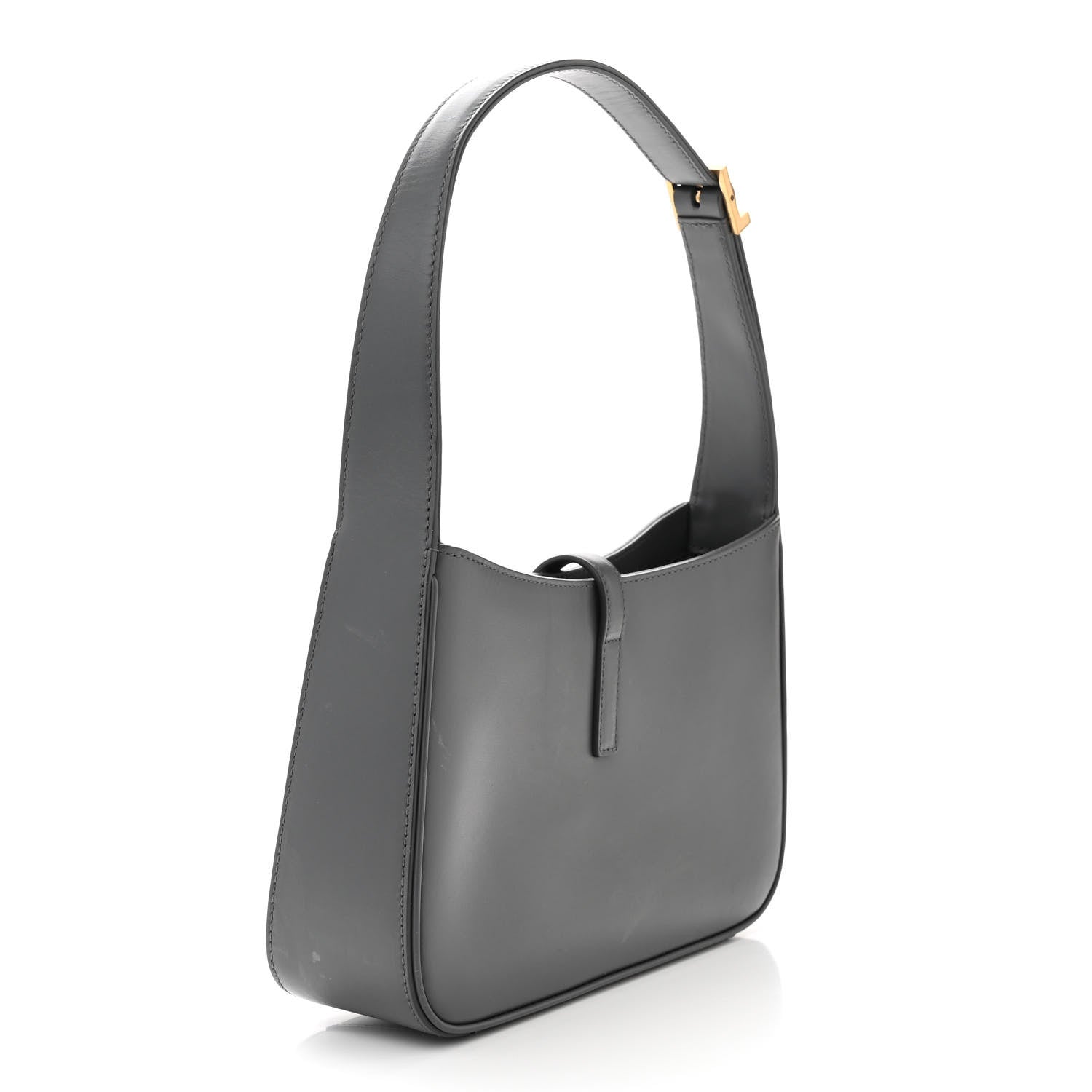 Saint Laurent Smooth Calfskin Le 5 A 7 Hobo Storm 3 of 15