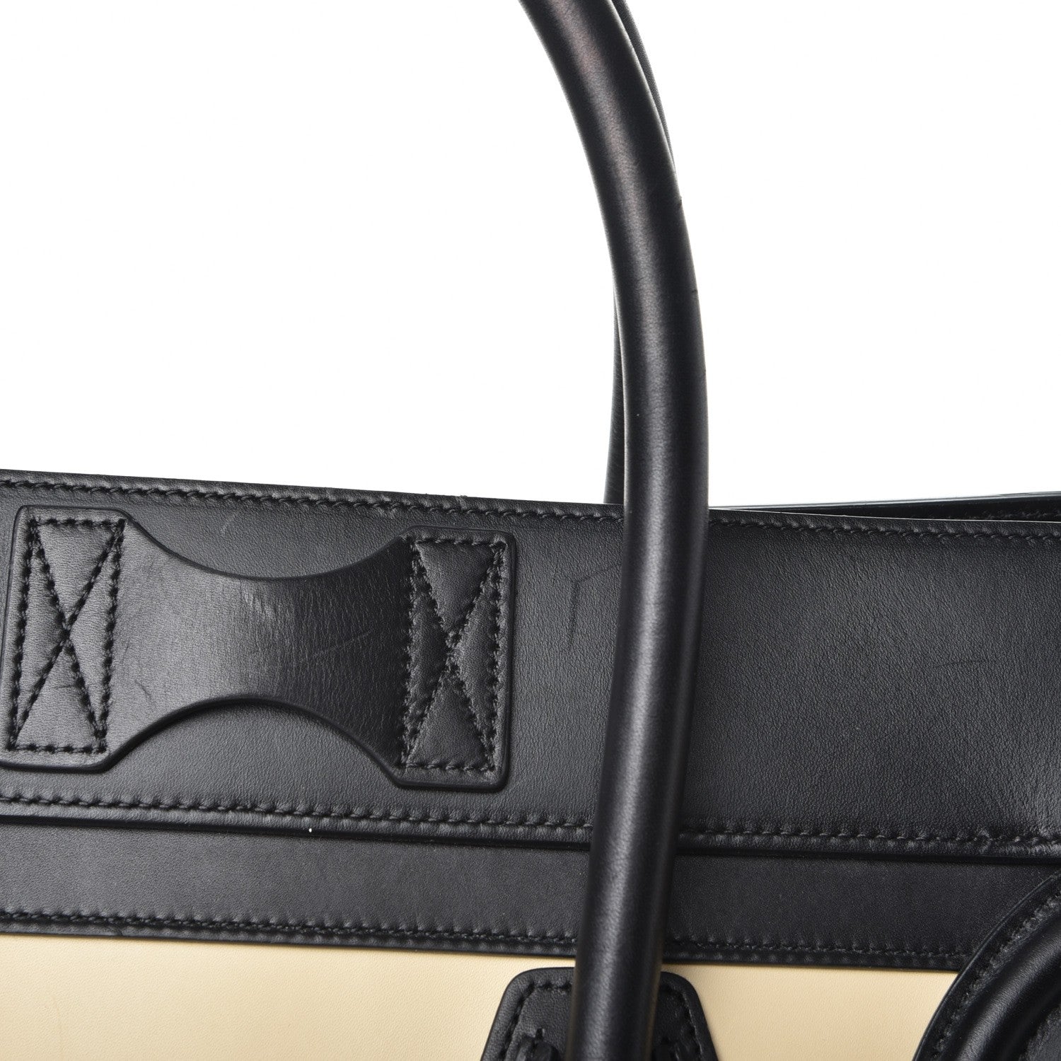 Celine Satin Calfskin Mini Tri-Color Luggage Seashell 14 of 14