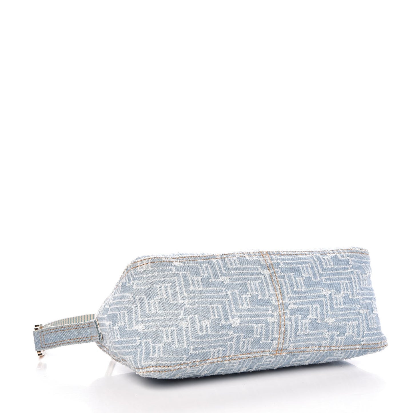 Denim FF Small Shoulder Bag Celeste