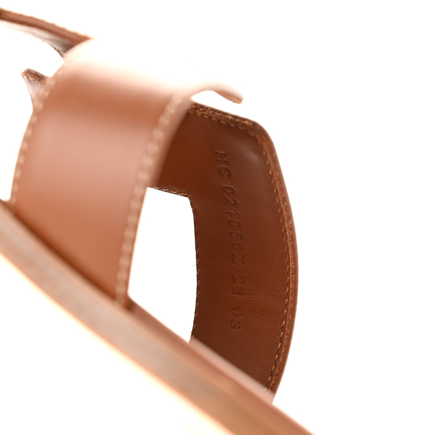 Box Calfskin Oran Sandals 41 Gold