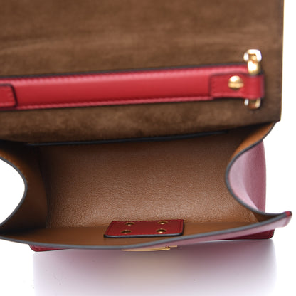 Fendi Vitello Grace Matte Small Kan U Shoulder Bag Fragola 5 of 10