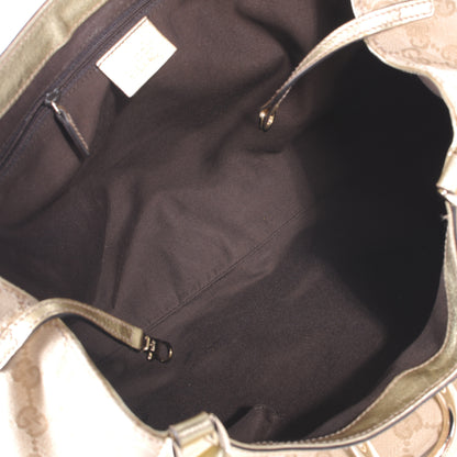 Gucci Monogram D Gold Hobo Metallic 8 of 8