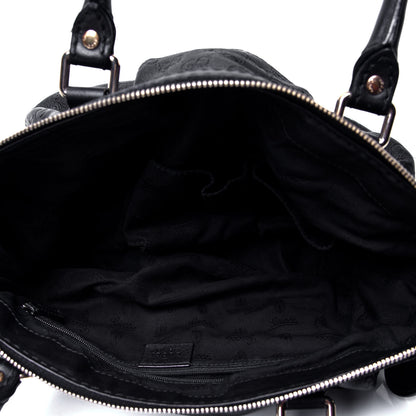Gucci Guccissima Medium Sukey Tote Black 4 of 4