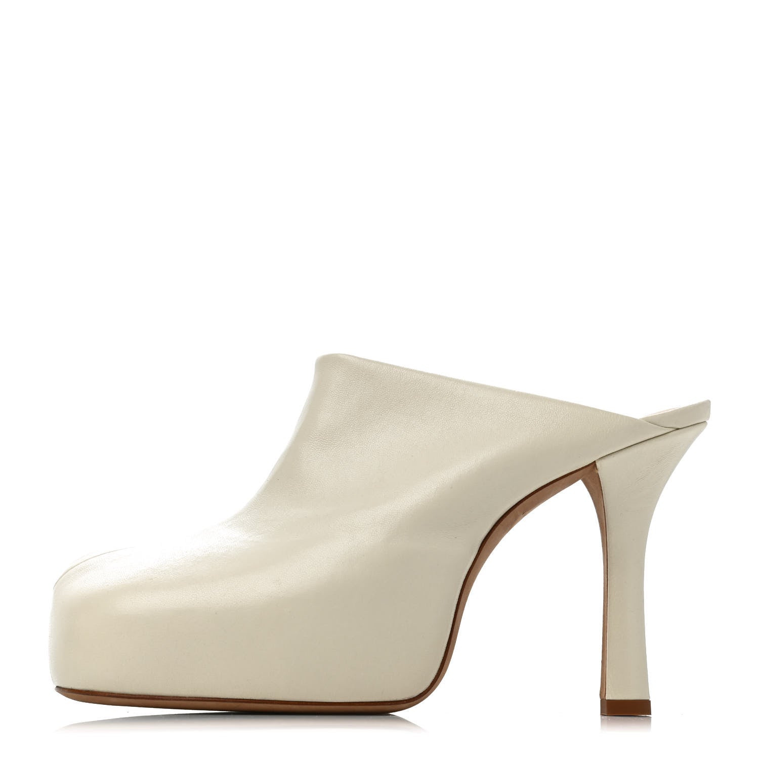Bottega Veneta Stretch Nappa The Bold Mules 38 Wax 1 of 4