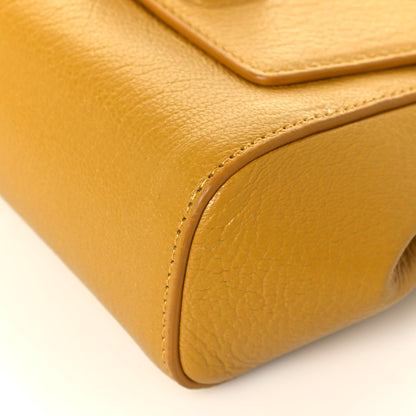 Bottega Veneta Grained Calfskin Geometric Belt Bag Mustard Yellow 6 of 11