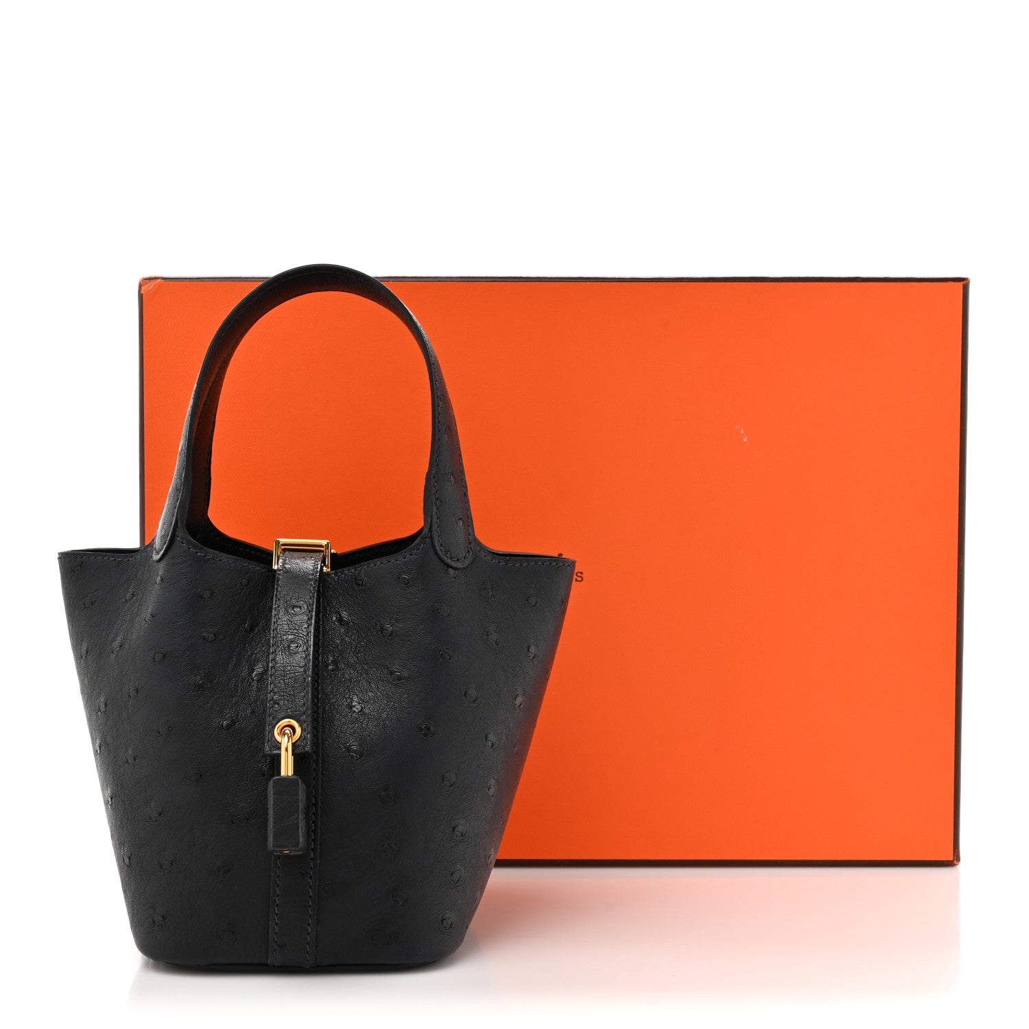 Hermes Ostrich Micro Picotin Lock Caban 1572899 – FASHIONPHILE
