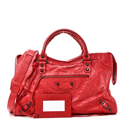 Balenciaga Agneau Classic Hardware City Rouge Coquelicot 3 of 11