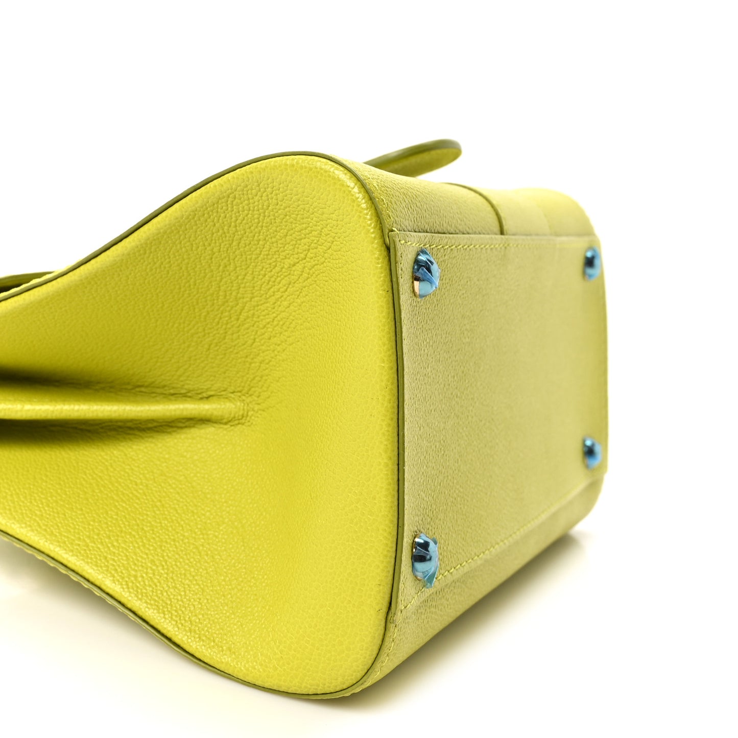 Grained Rodeo Calfskin Mini Brillant Satchel Absinthe Lime