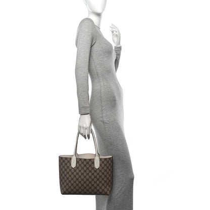 Gucci GG Supreme Monogram Small Reversible Tote Beige White 2 of 10