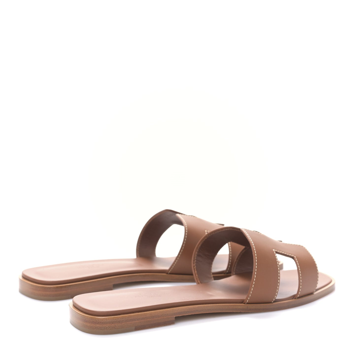Box Calfskin Oran Sandals 39 Gold