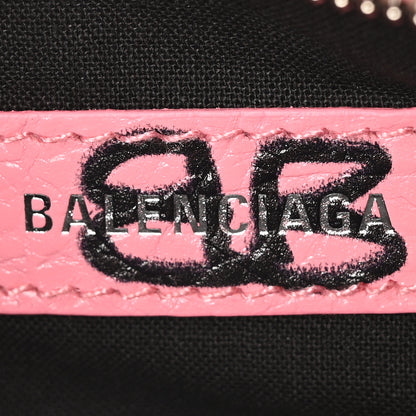 Balenciaga Agneau Arena Graffiti Le Cagole Shoulder Bag XS Sweet Pink 7 of 12