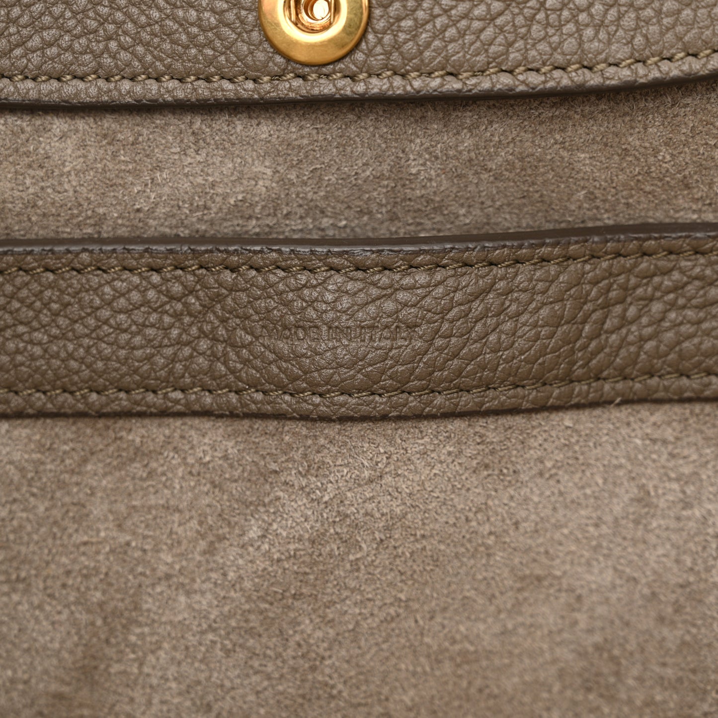 Grained Calfskin Small Folded Cabas Taupe