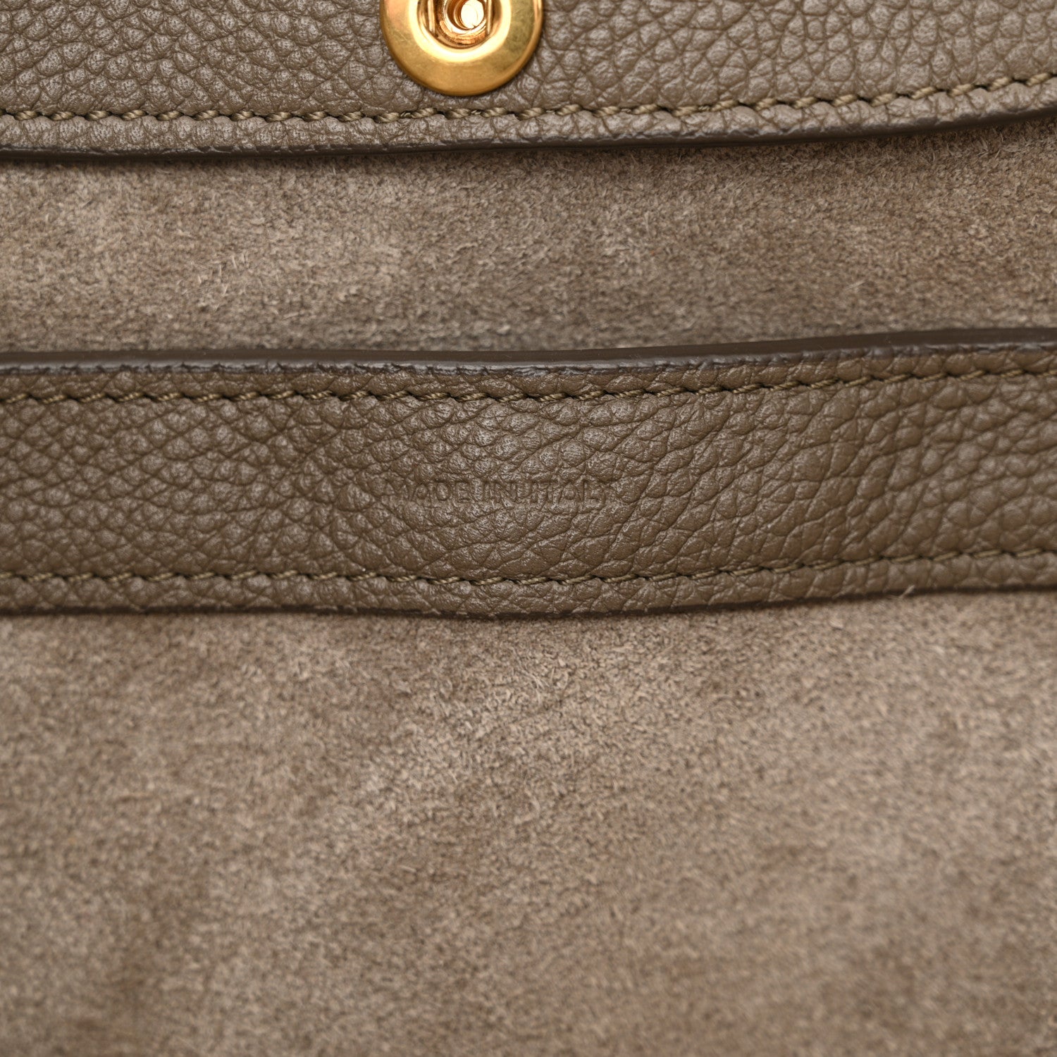 Celine Grained Calfskin Small Folded Cabas Taupe 6 of 14