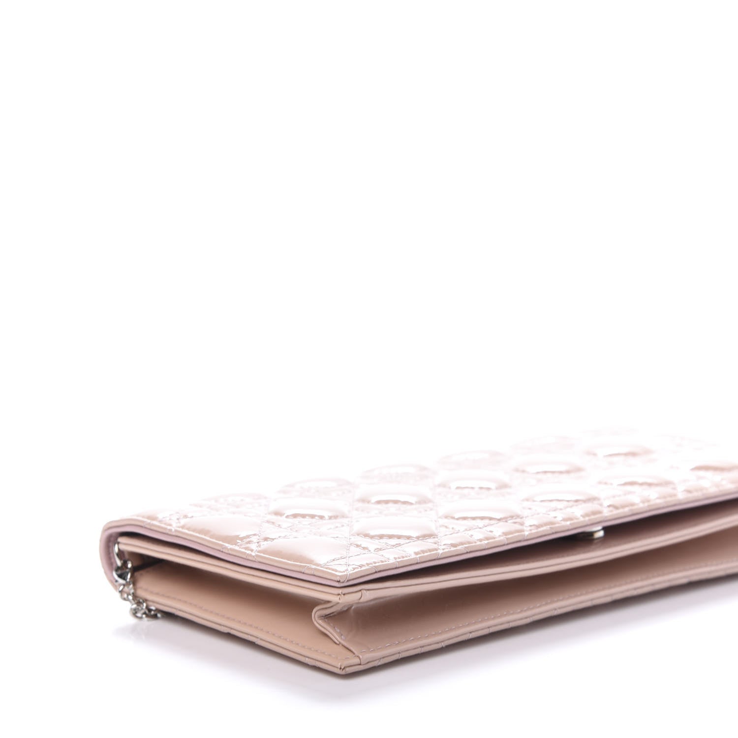 Christian Dior Patent Cannage Lady Dior Convertible Clutch Rose Clair 5 of 8