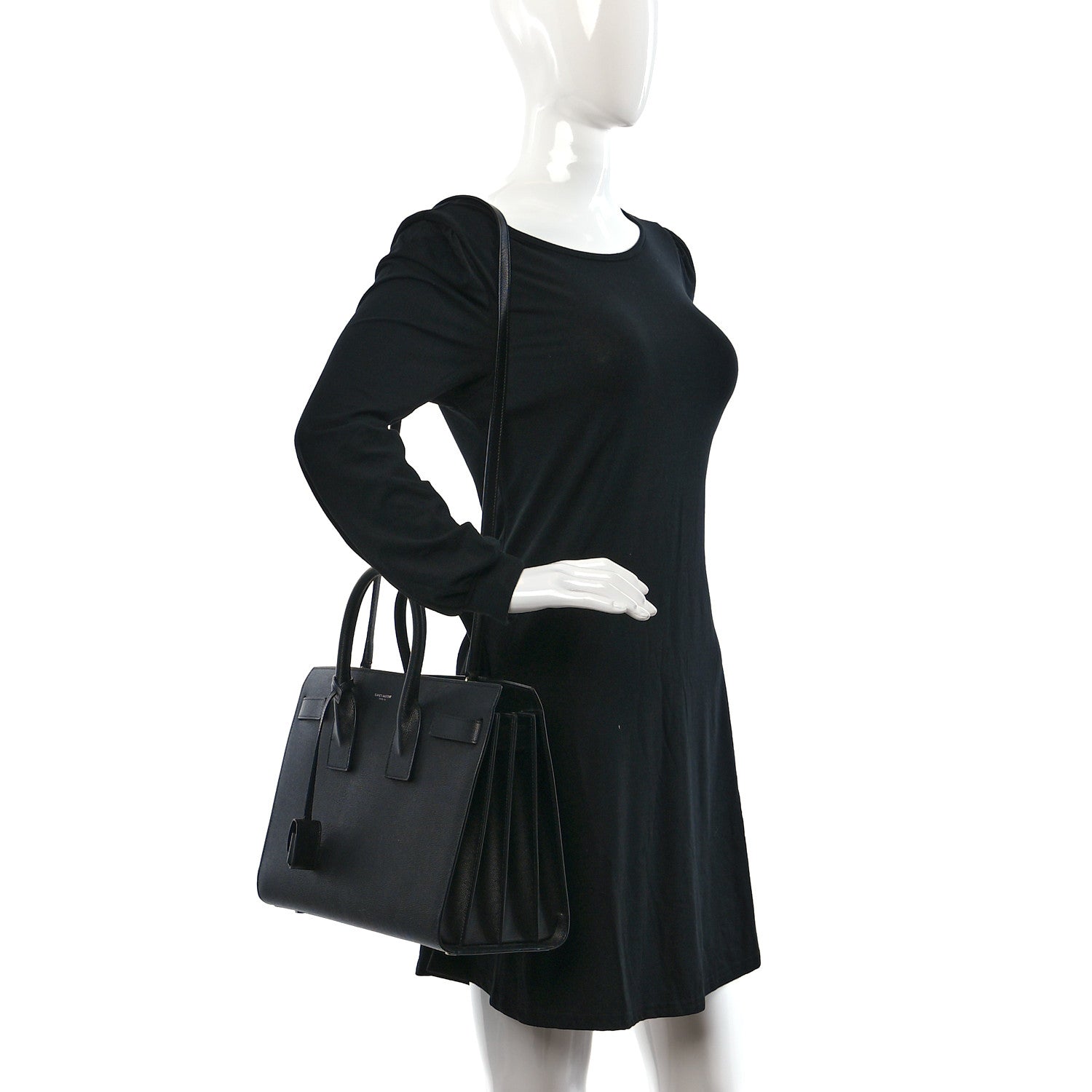 Saint Laurent Grain De Poudre Small Sac De Jour Black 2 of 11