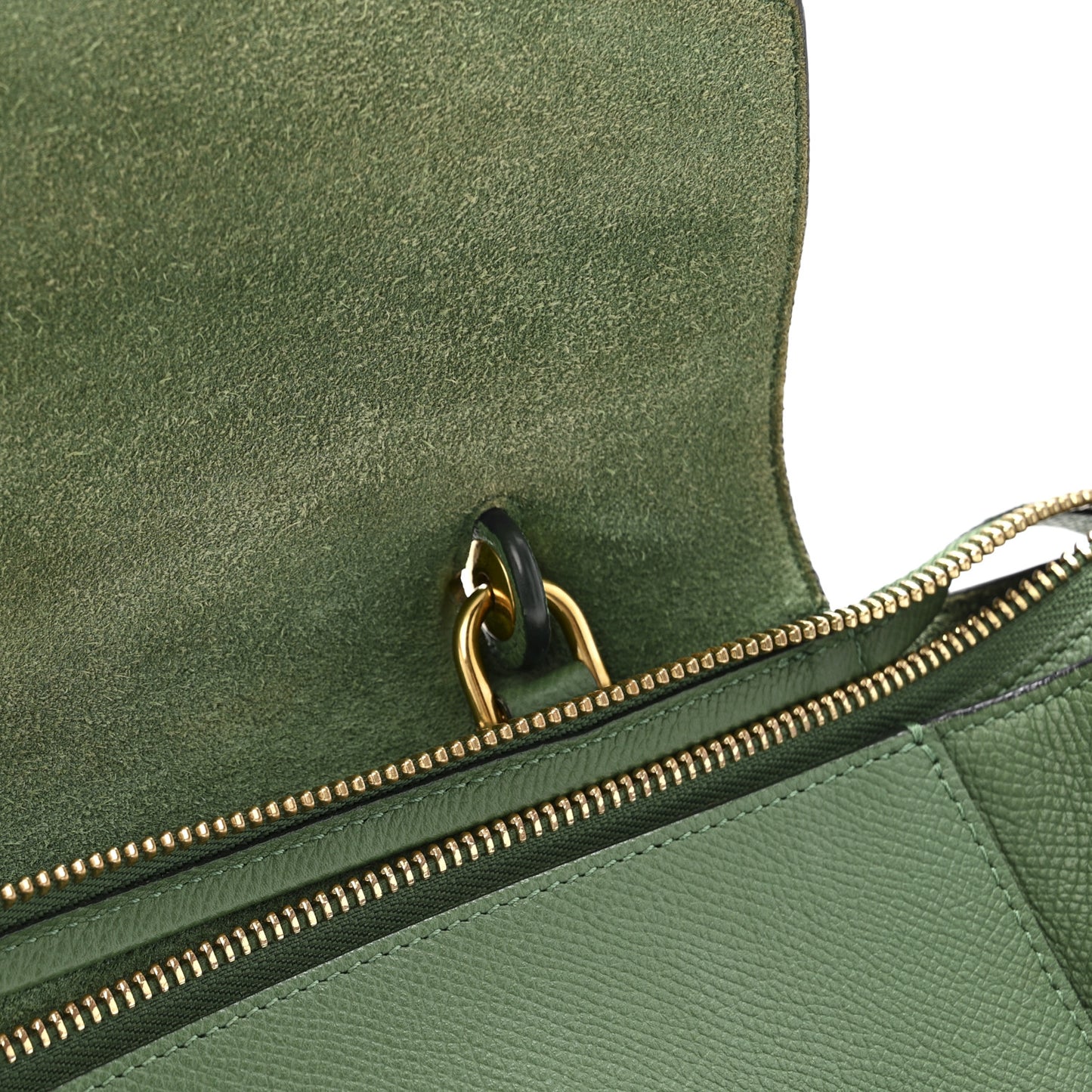 Grained Calfskin Mini Belt Bag Mint