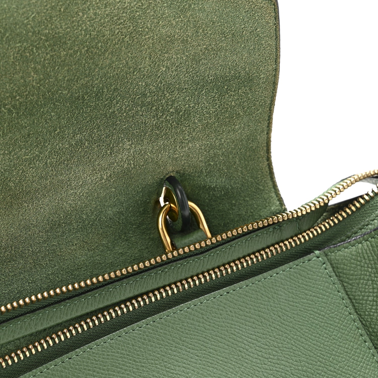 Celine Grained Calfskin Mini Belt Bag Mint 10 of 20