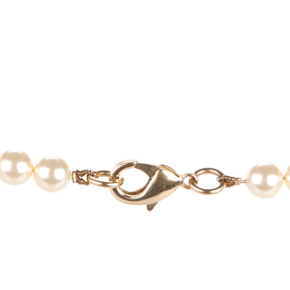Chanel Graduated Pearl Crystal CC Long Necklace Gold 4 of 5