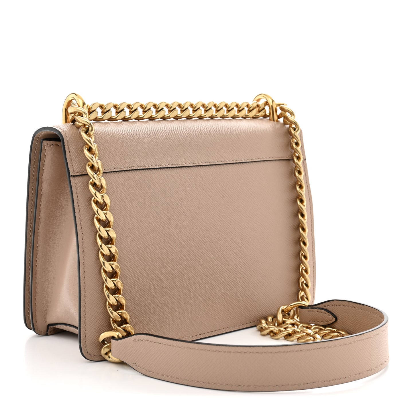 Saffiano Chain Crossbody Bag Cipria