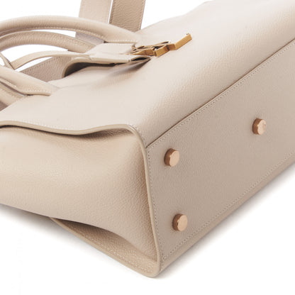 Saint Laurent Calfskin Baby Monogram Downtown Cabas Beige 5 of 9