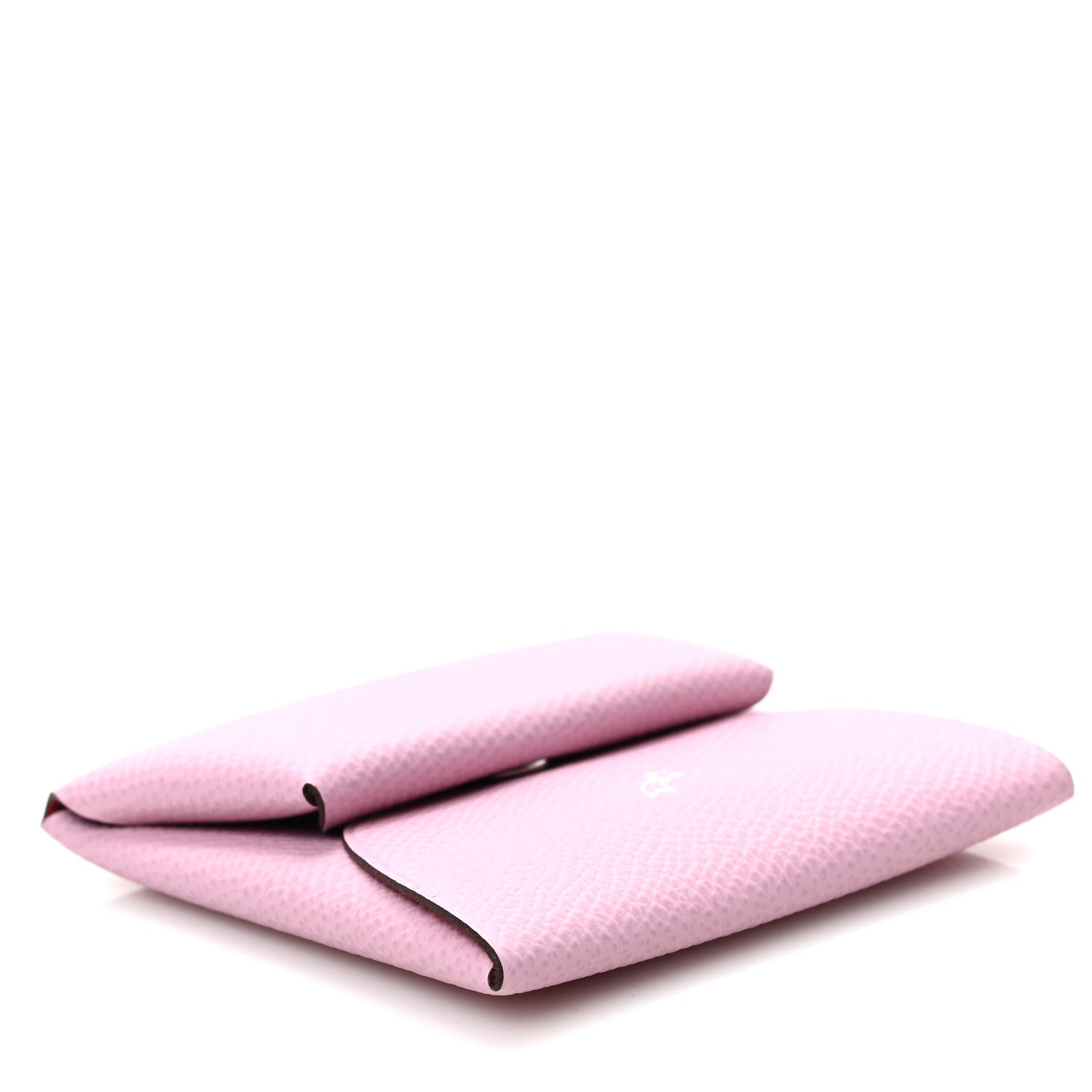 Hermes Epsom Horseshoe Bastia Coin Purse Mauve Sylvestre Rouge Casaque 4 of 6