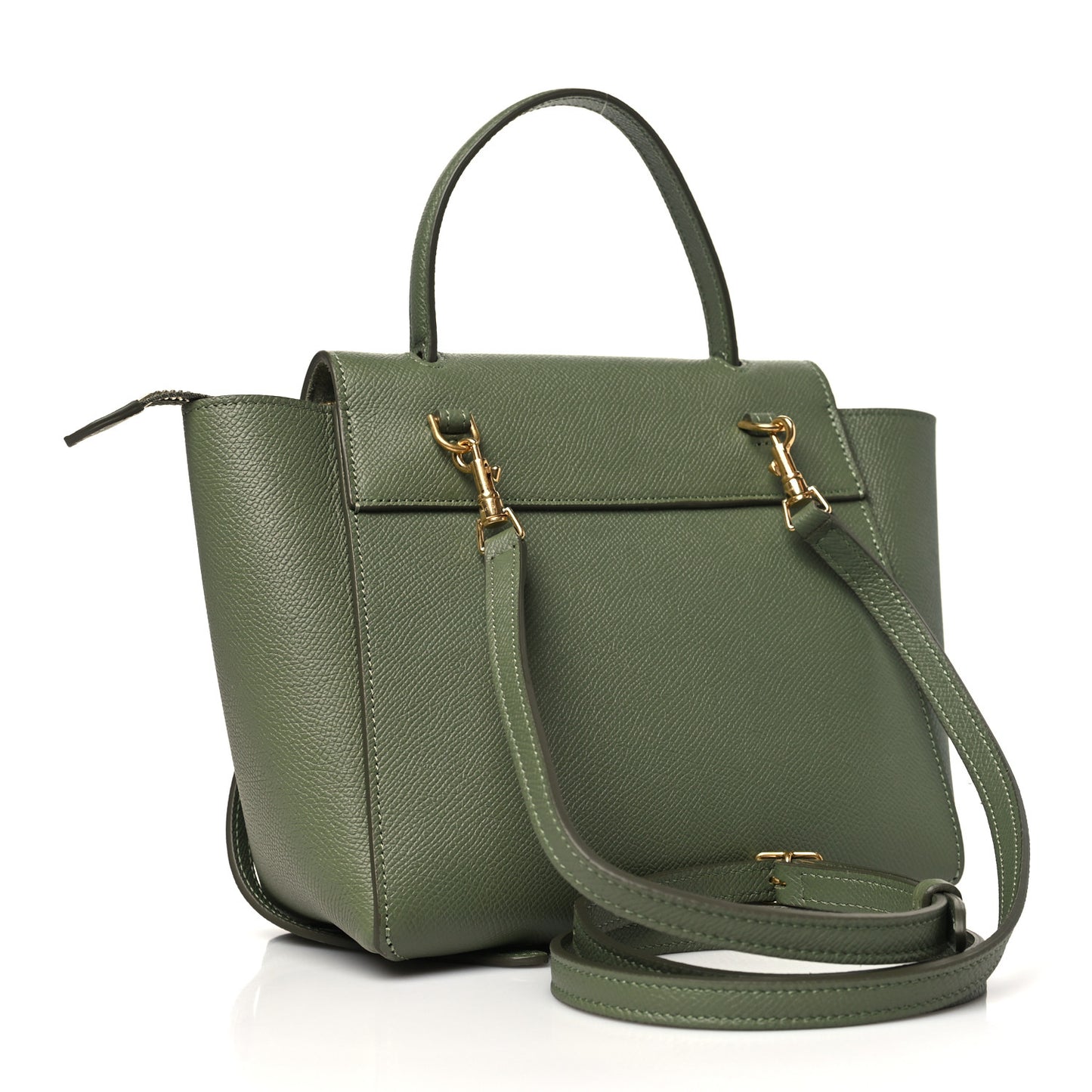 Grained Calfskin Nano Belt Bag Light Khaki