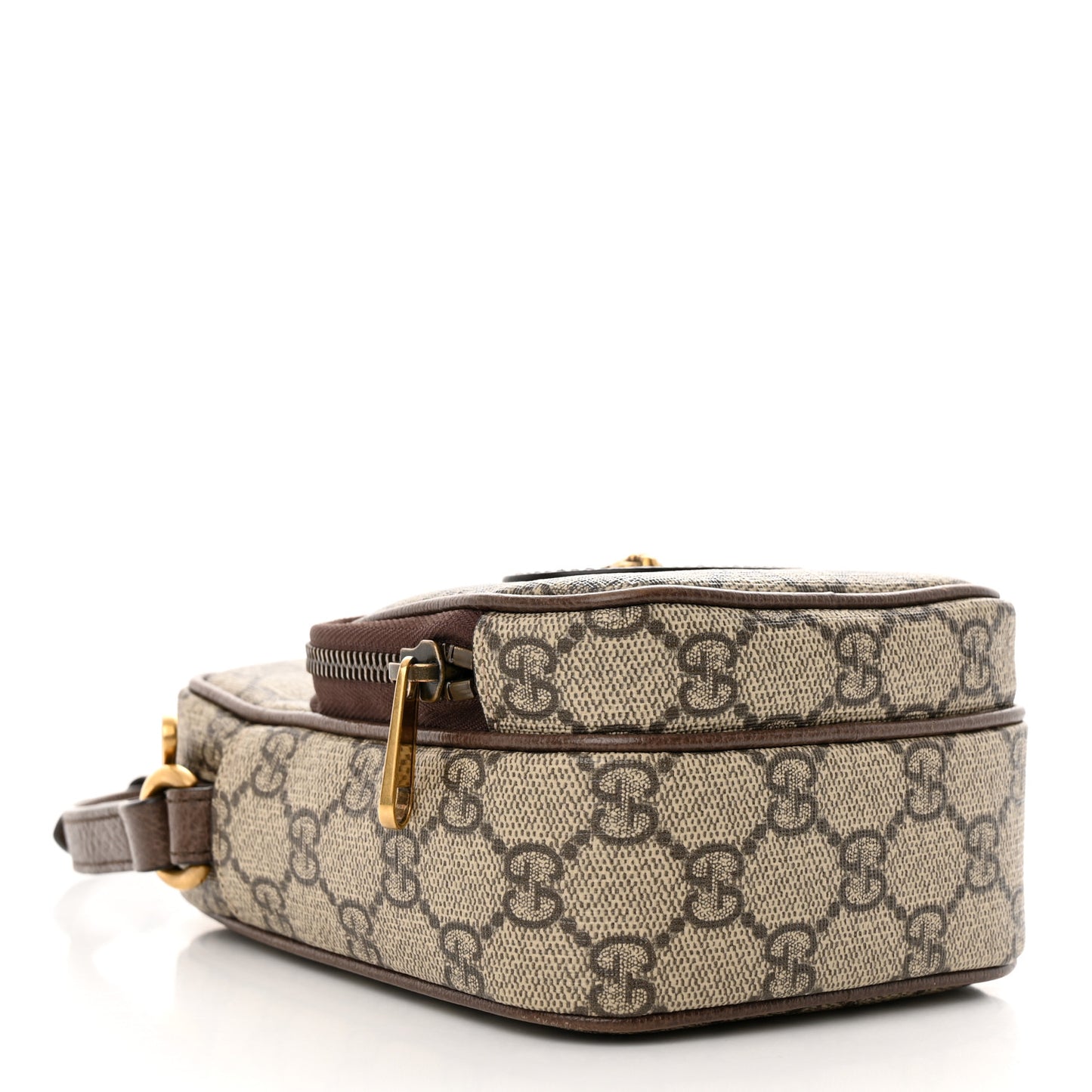 GG Supreme Monogram Mini Neo Vintage Double Zip Messenger Bag Beige New Acero Crop