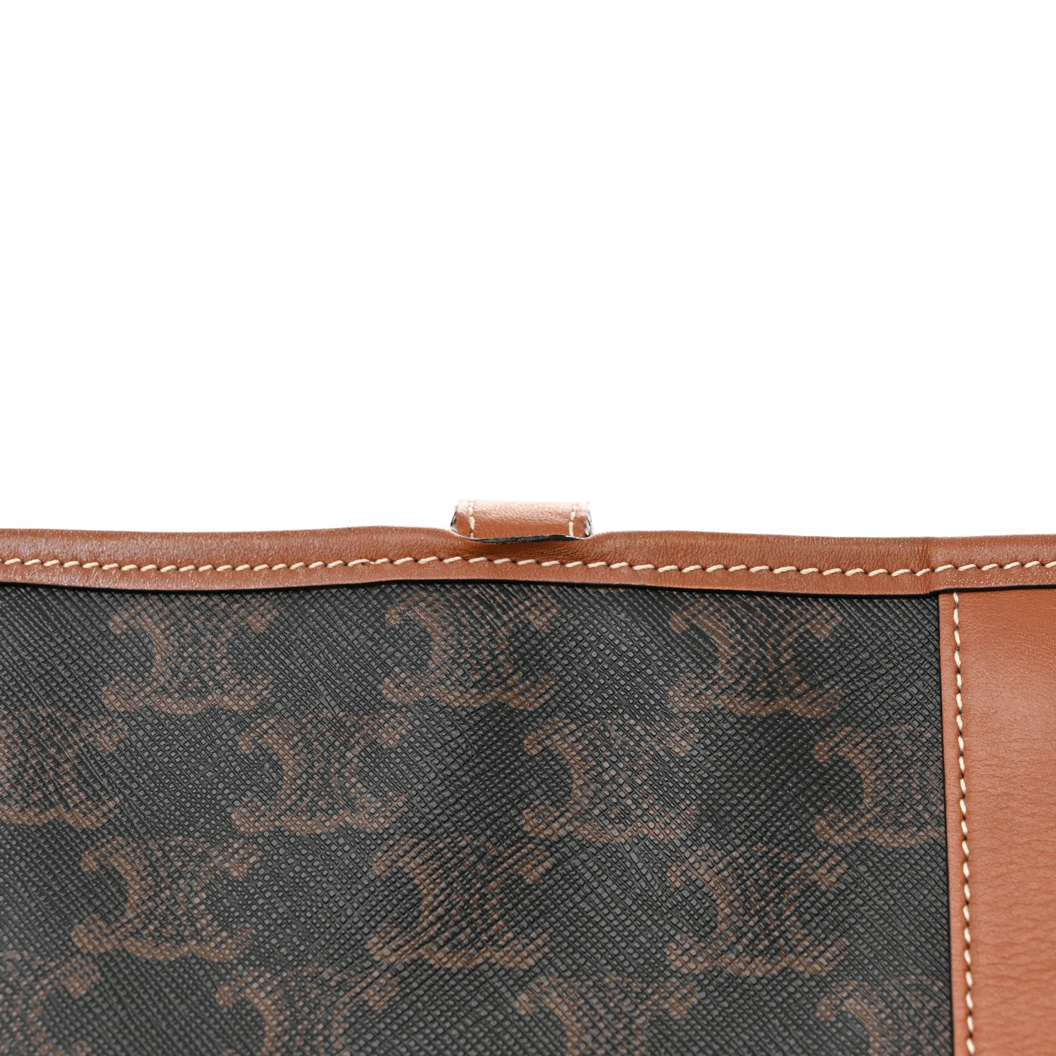 Celine Triomphe Canvas Calfskin Medium Cabas Bag Tan 19 of 19