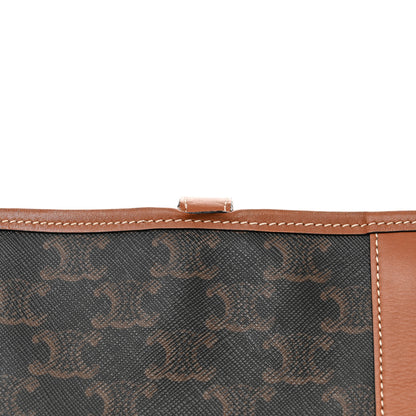 Celine Triomphe Canvas Calfskin Medium Cabas Bag Tan 19 of 19
