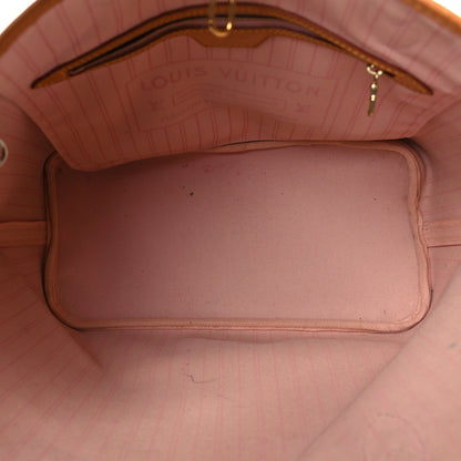 Louis Vuitton Damier Azur Neo Neverfull MM Rose Ballerine 5 of 12
