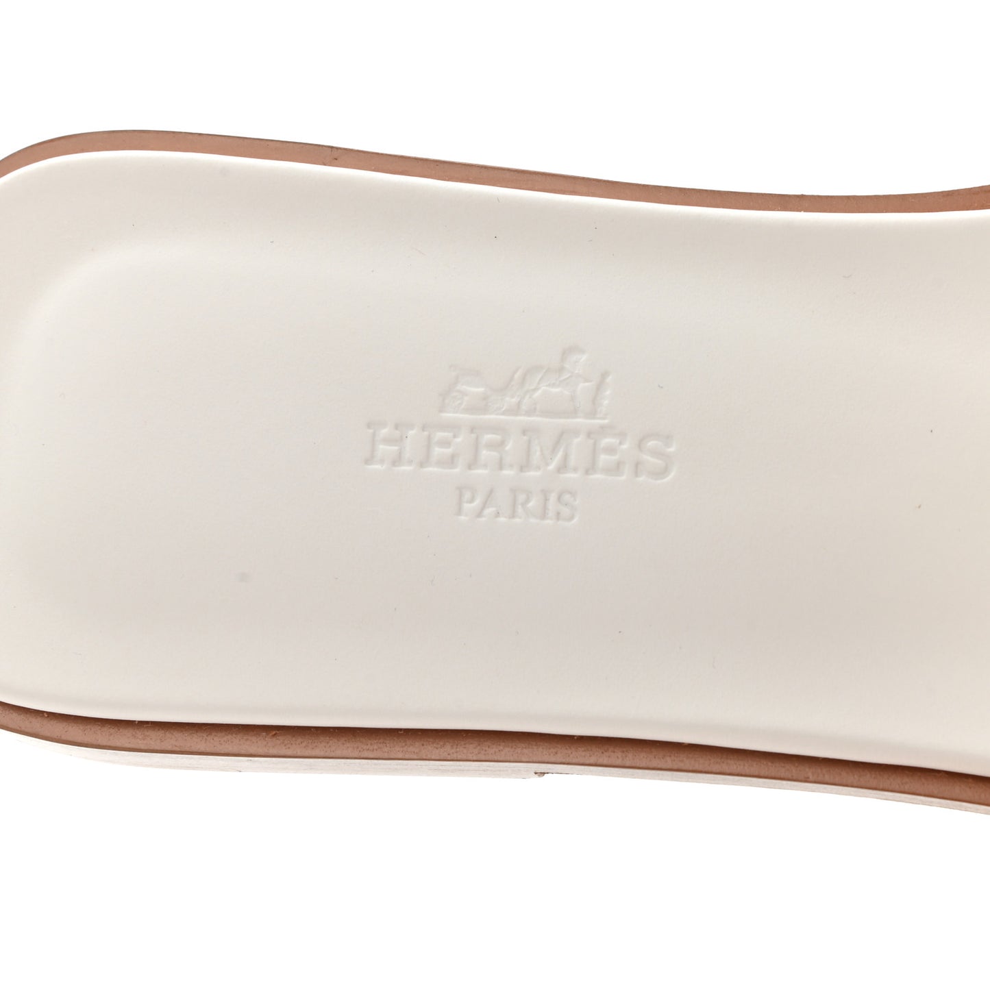 Box Calfskin Oran Sandals 37 White