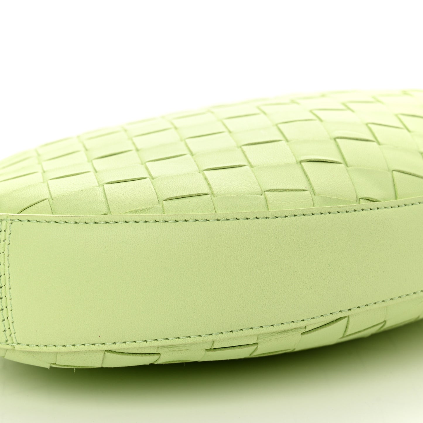 Nappa Intrecciato Small Drop Shoulder Bag Fennel