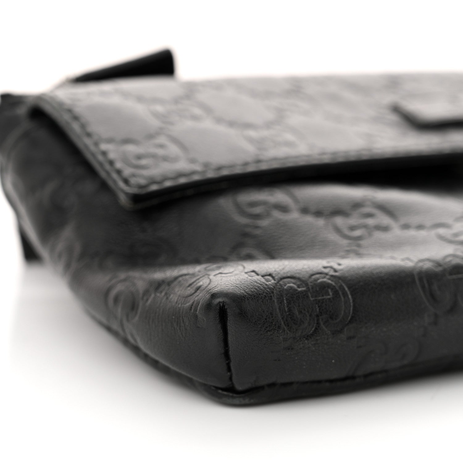 Gucci Guccissima Waist Belt Bag Black 9 of 13