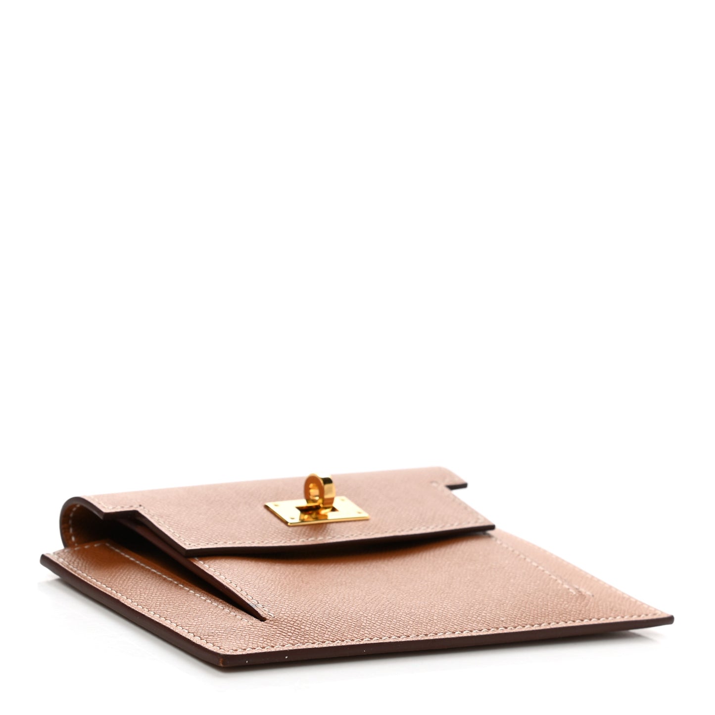 Epsom Kelly Pocket Compact Wallet Gold