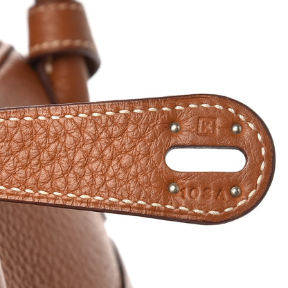Hermes Taurillon Clemence Lindy 30 Gold 7 of 8
