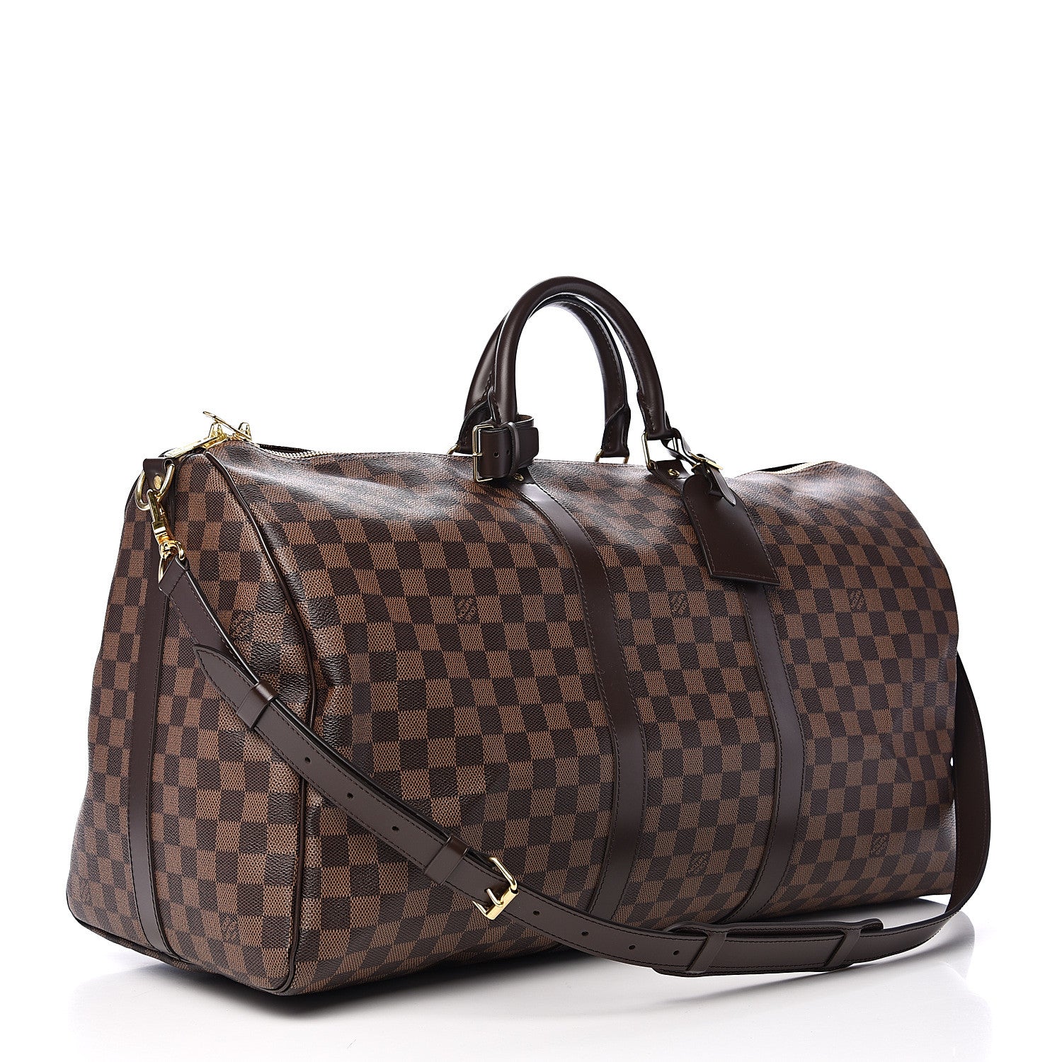 Louis Vuitton Damier Ebene Keepall Bandouliere 55 2 of 10