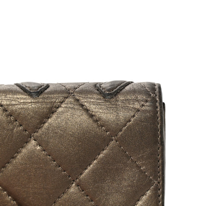 Chanel Metallic Calfskin Quilted Cambon Key Holder Case Bronze 18 of 23