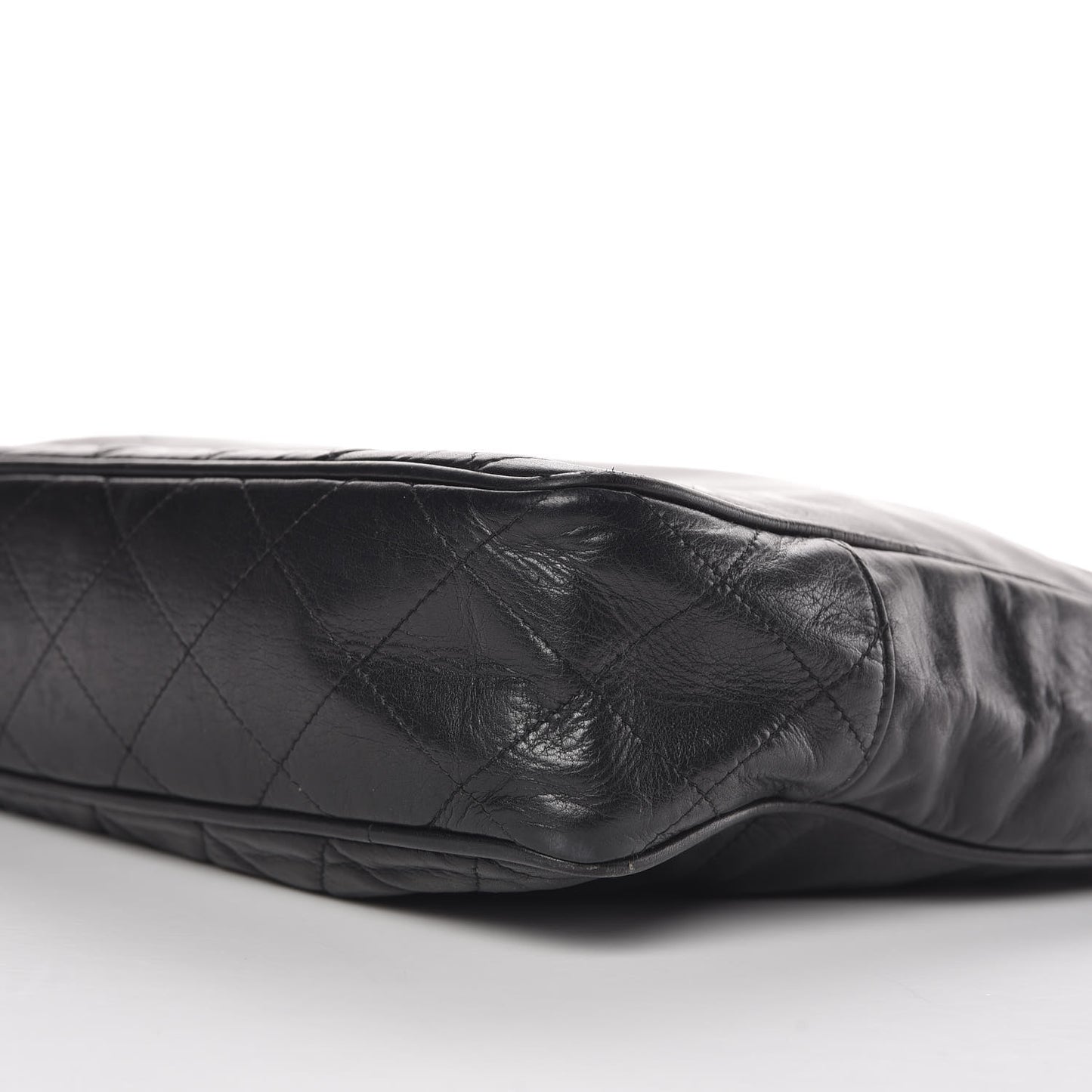 Lambskin Shopping Tote Black