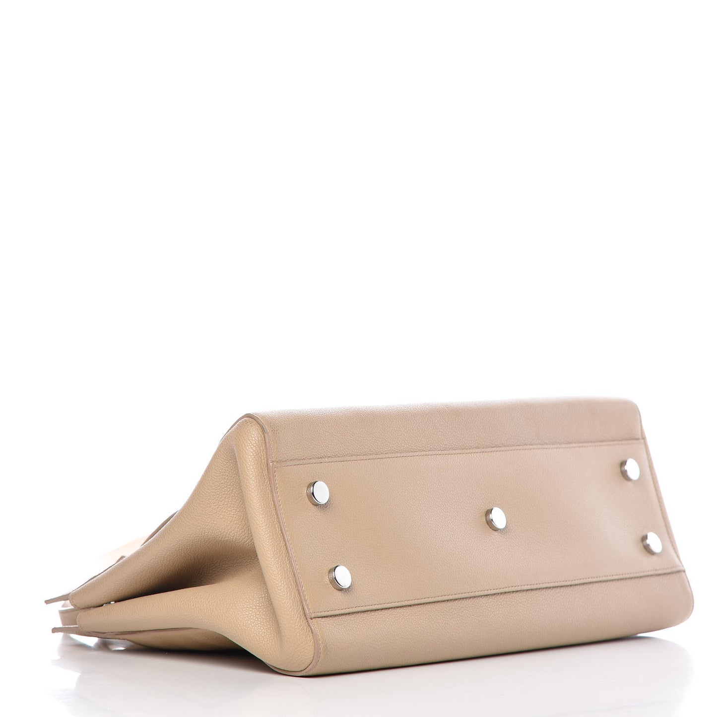 Calfskin Medium Rive Gauche Cabas Dark Beige