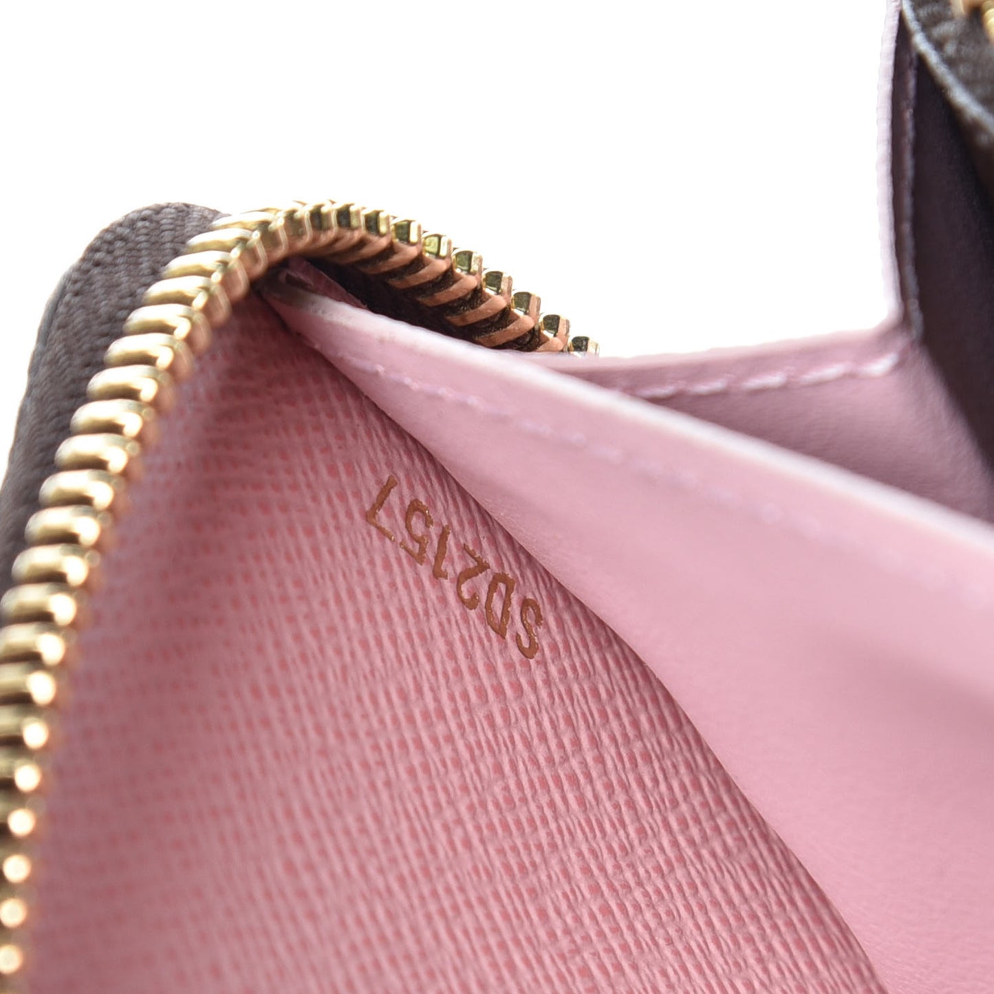 Monogram Clemence Wallet Rose Ballerine